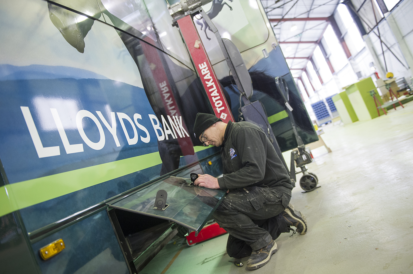 Mobile bank branch Mobile bank branch designed and built for Lloyds Banking Group by Cartwright Conversions