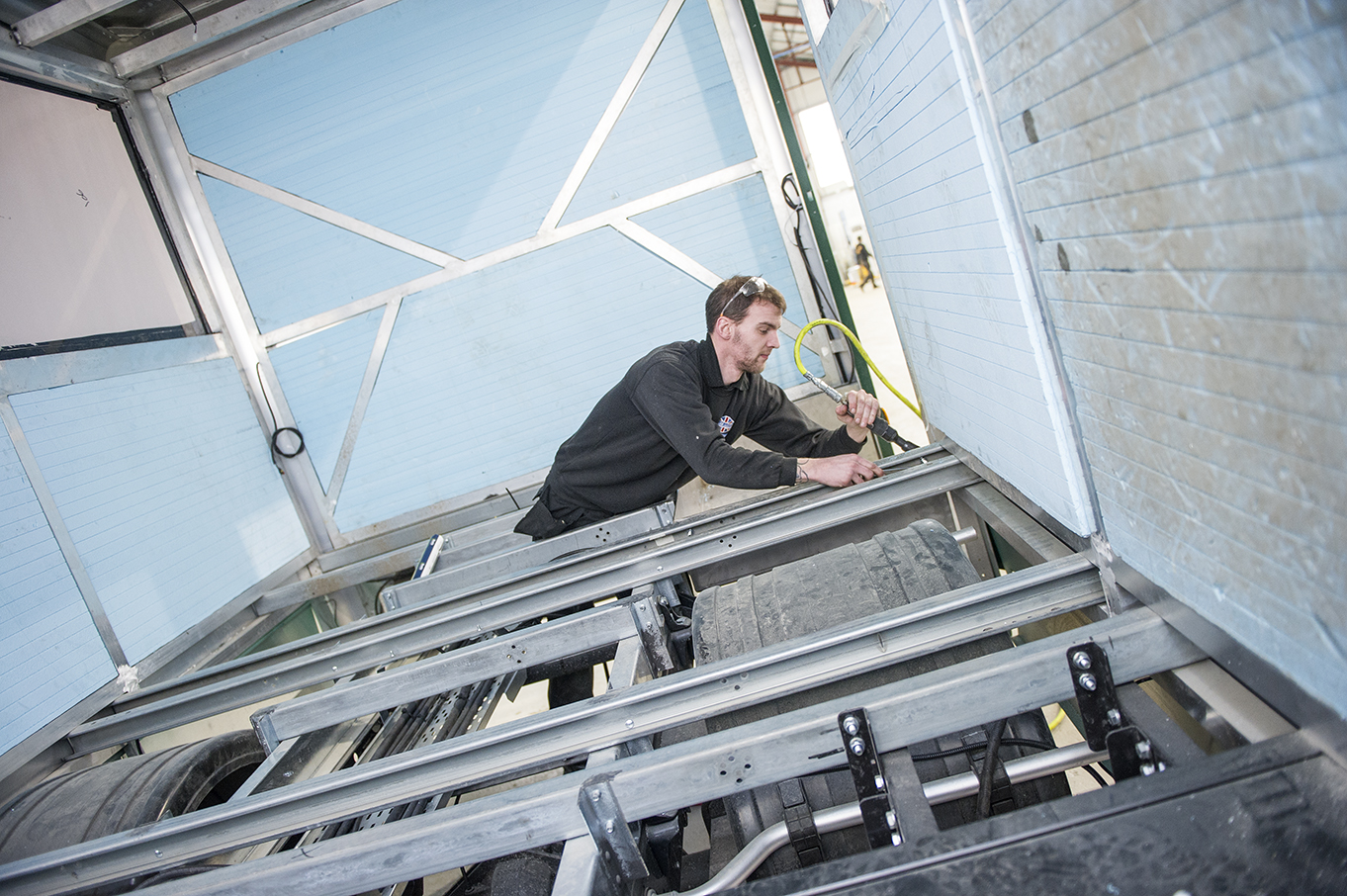 Mobile bank branch designed and built for Lloyds Banking Group by Cartwright Conversions